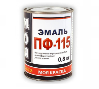 Эмаль ПФ-115 КР 0,8 кг красная