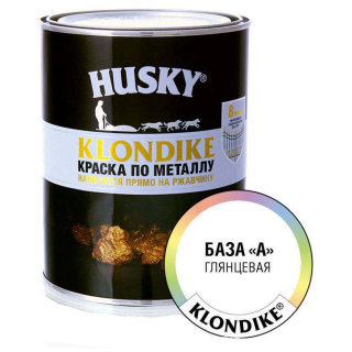 Краска по металлу глянец белая Husky Klondike RAL 9003 250мл 25601