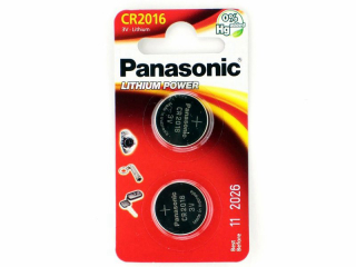 Элемент питания Panasonic CR2016 дисковая 3В бл/2  литиевая