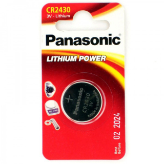 Элемент питания Panasonic CR2430 дисковая 3В бл/1  литиевая