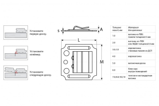 Крепеж для вагонки (оцинк) №1 Кляймер