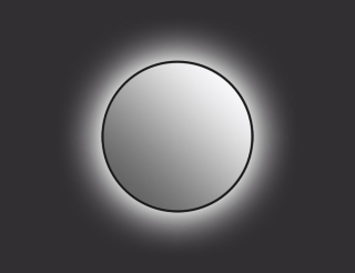 Зеркало ECLIPSE smart  60*60 с подсветкой круглое черная рамка