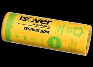 Теплоизоляция Isover Теплый Дом ТВИН ( 50*1220*5490) 13,4м2, 0,67м3