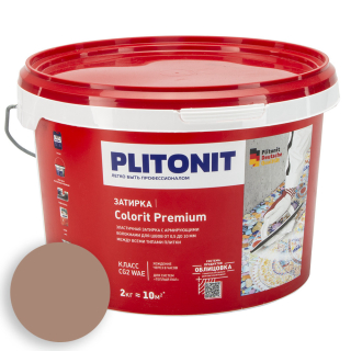 Затирка Плитонит Colorit Premium биоцидная темно-коричневая 2кг