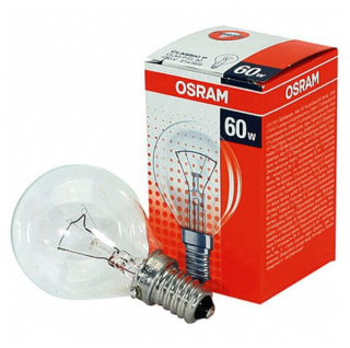 Лампа Osram CLASSIC Р CL 60W E-14 шарик прозр. (ЛОН)