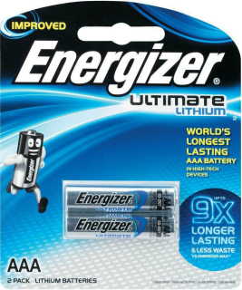 Элемент питания Energizer Ultimate Lithium L92 FR03/286 BL2