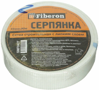 Серпянка 230мм*20м самоклеющаяся Fiberon SMF225T/12