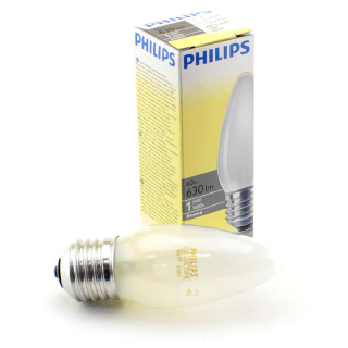 Лампа PHILIPS B35 40W E27 FR свеча матовая