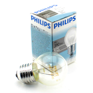 Лампа PHILIPS P45 40W E27 CL шар.прозр.