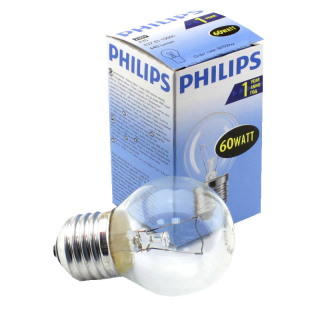 Лампа PHILIPS P45 60W E27 CL шар.прозр.