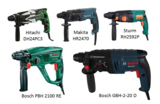 Перфоратор Bosch, Makita, Hitachi