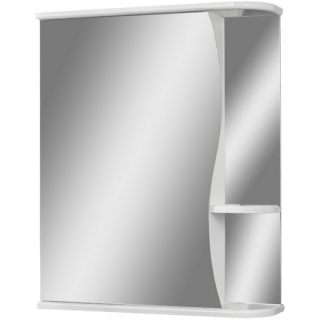 Зеркало-шкаф MDW для ванны ВОЛНА (Классик) - 55 Левое белое