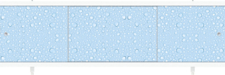 ОПТИМА - 011 - экран под ванну пластик 1,70 Капли воды пластиковая рама, шт