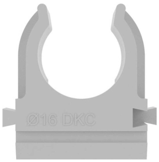 Держатель трубы DKC 51016 пластиковый с защелкой, Д16мм