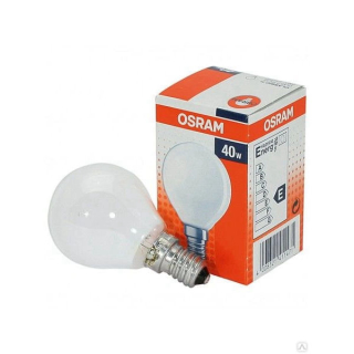 Лампа Osram CLASSIC Р FR 40W E-14 шарик мат. (ЛОН)