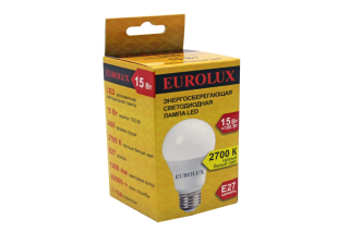Лампа св/диод. Eurolux LL-E-A60-7W-230-2,7K-E27