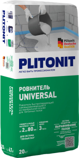 Ровнитель Плитонит быстротверд.самовырав.для грубого и финиш.выравн. Универсал-20