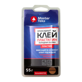 Клей-пластилин эпоксидный MasterTeks HomeMaster для пластика Холодная сварка 55гр беж