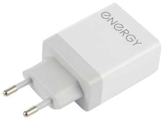 Зарядное устройство сетевое Energy ET-24, 3 USB, Q3.0, цвет - белый
