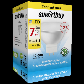 Лампа св/диод. Smartbuy-Gu5.3-07W/4000