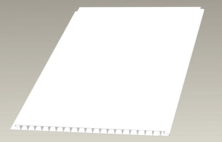 Панель пластик Белая матовая 0,375*3,0*0,008 Широкая