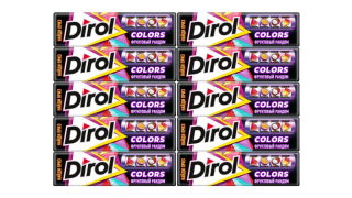 DIROL COLORS жеват.резинка фруктовый рандом 13,6г