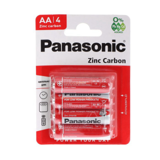 Батарейка солевая PANASONIC R6 (AA) Zinc Carbon 1.5В бл/4