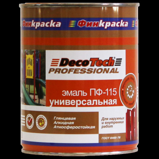 Краска Deco Tech ПФ-115 белая 0,9кг