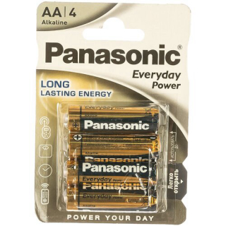 Элемент питания Panasonic LR6 (АА) Everyday Power (Standard) 1.5B бл/4 щелочная