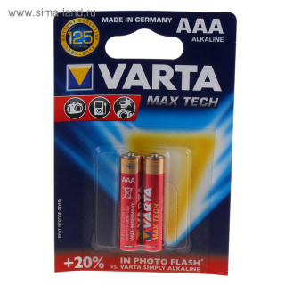 Элемент питания VARTA LR3 AAА Maxi-Tech бл/2/4703/