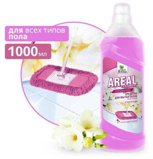 Средство моющее для мытья пола Areal "Фрезия" 1 л. Clean&Green CG8135