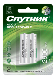 Аккумулятор Спутник Ni-MH HR03 1100 mAh