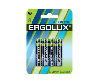 Батарейка щелочная ERGOLUX LR6 AA 1.5В бл/8