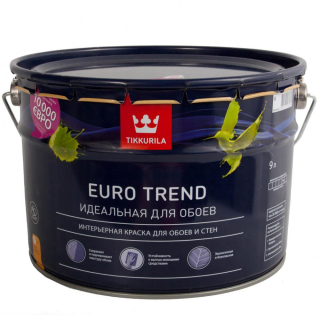 Краска для обоев и стен EURO TREND C мат 0,9л
