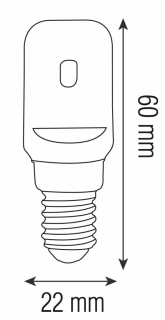 *Лампа св/диод. HOROZ д/холодильников LED 4W E14 6400К GIGA-4