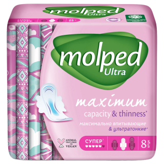 Прокладки гигиенические Molped Ultra Super 8 шт