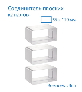 Соединитель плоских каналов 515 (55*110мм)