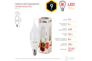 Лампа св/диод. ЭРА F-LED BXS-7W-827-E14