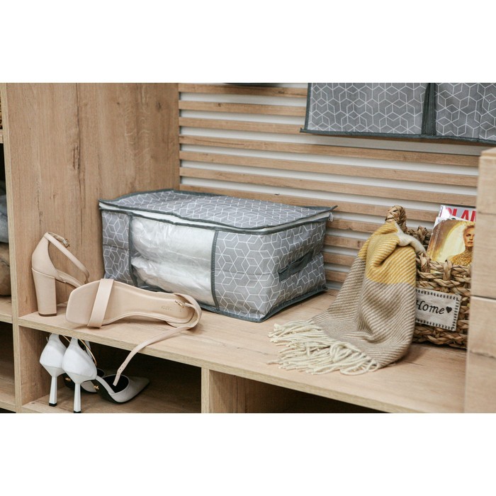 Кофр для хранения вещей Доляна «Фора», 45*30*20см, серый 7530152