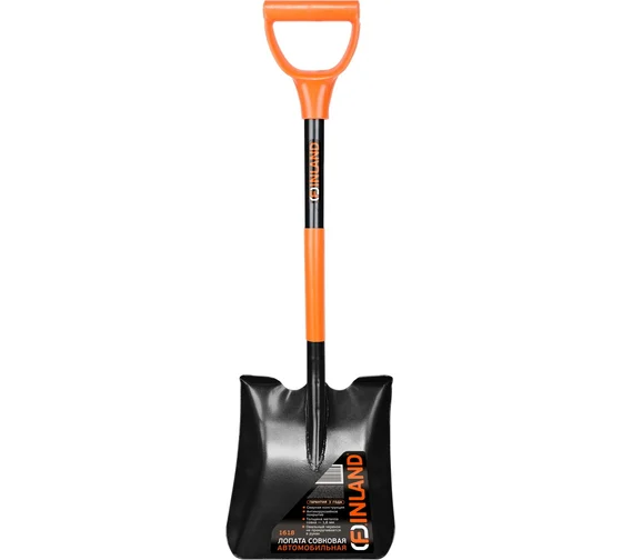 Лопата совковая сварная с овальным черенком автомобильная 1618 FINLAND 