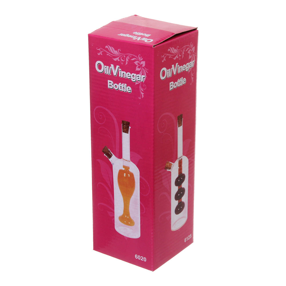 *Бутылка стекл. д/специй 450мл "Хай-Тек" с пробк. крыш. колба 359-0285