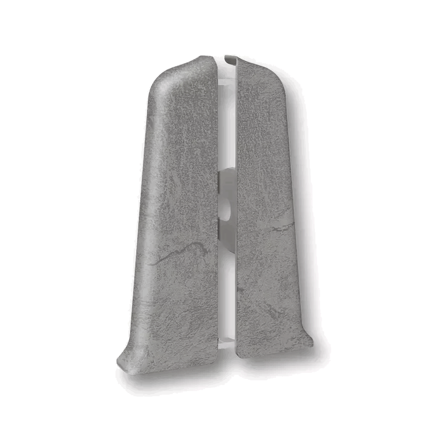 Заглушки торцевые д/плинтуса Деконика 70мм Лофт светло-серый 547