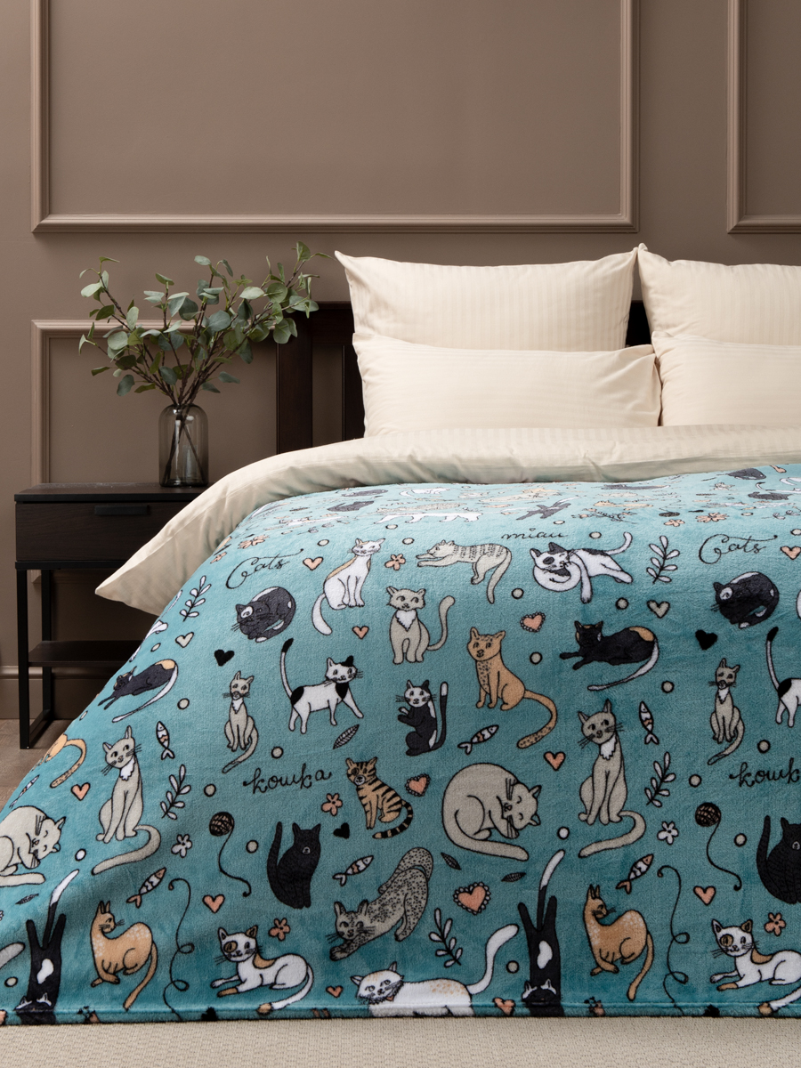 Плед Texrepublic TF FN F132 b1520 Коты2