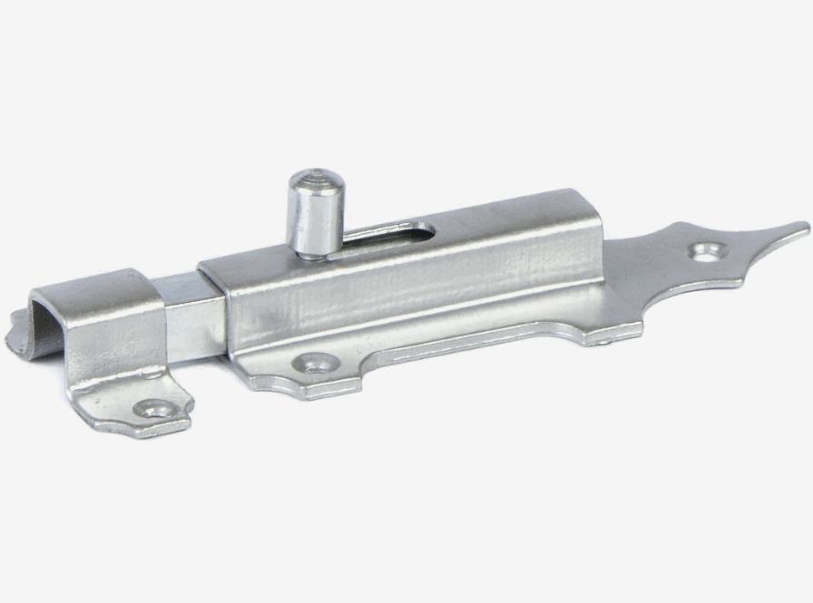 *Задвижка-шпингалет Делга №2 средняя 120мм серебро