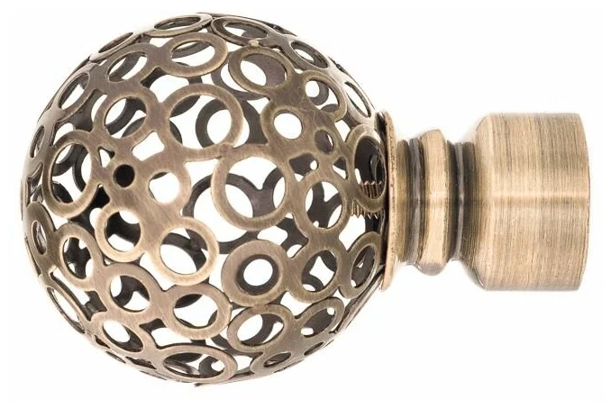 ***Наконечник 16мм ковка люкс бронза метеор (2шт)