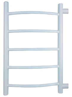 **Полотенцесушитель Arc б/п (н.р.1") 70/40 м/о 60 бок.подкл. (к-2, Белый матовый) INDIGO