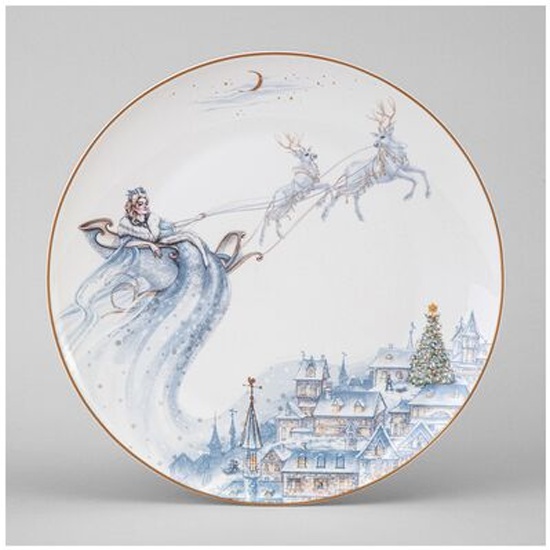 *Тарелка обед. lefard Снежная королева 25,5см 590-548