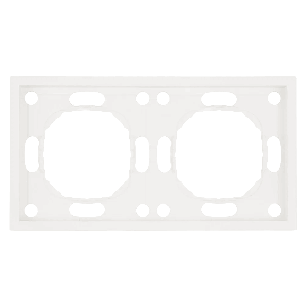 Рамка 2-м Эмили, PFR00-5002-01, белый фарфор, soft touch *49885