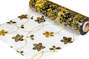 Клеенка силиконовая Dekorelle 173 прозрачный фон 0,9*20м 0,8мм