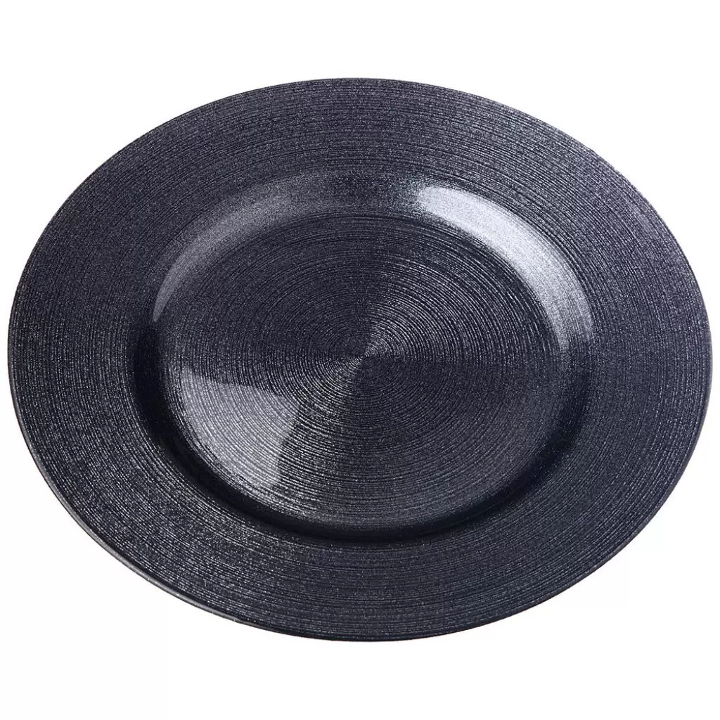 *Тарелка Miracle Black Shiny, 28см 339-074